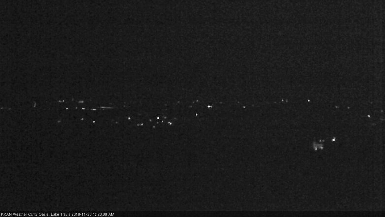 Lake Travis webcam, November 27, 2018 11:30 PM CT
