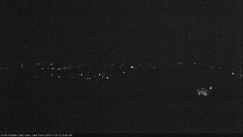 Lake Travis webcam, November 27, 2018 11:35 PM CT
