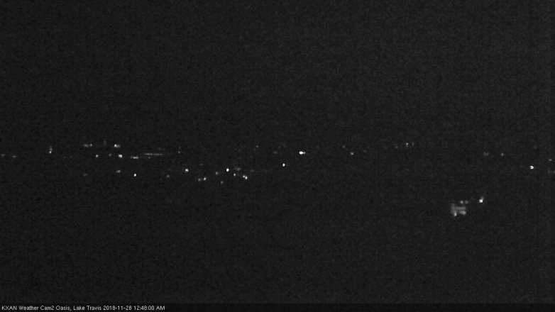 Lake Travis webcam, November 27, 2018 11:50 PM CT