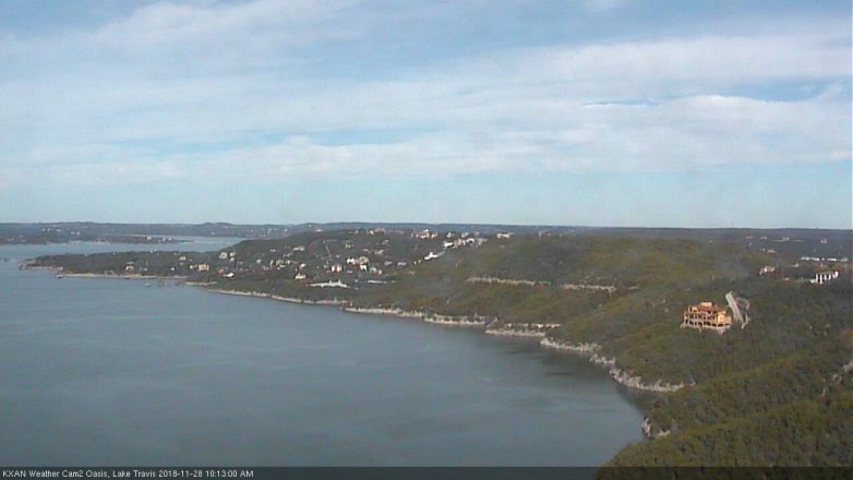 Lake Travis webcam, November 28, 2018 9:15 AM CT