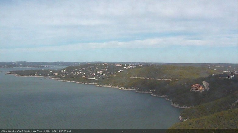 Lake Travis webcam, November 28, 2018 9:55 AM CT