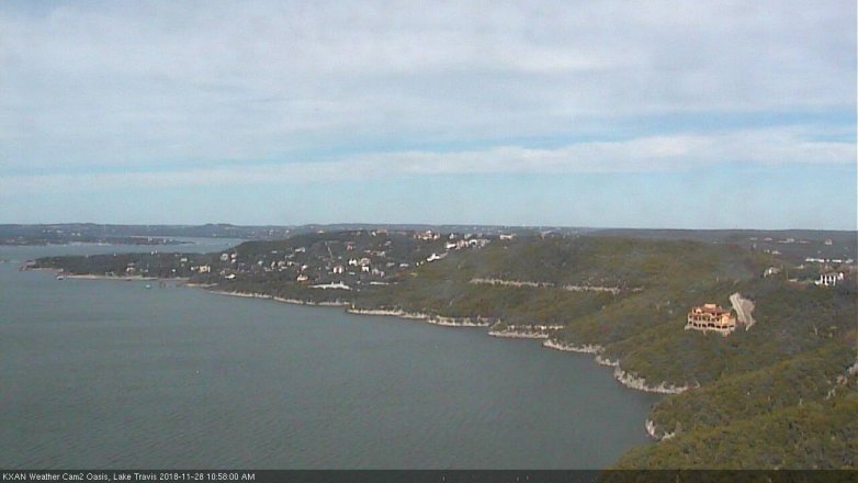 Lake Travis webcam, November 28, 2018 10:00 AM CT