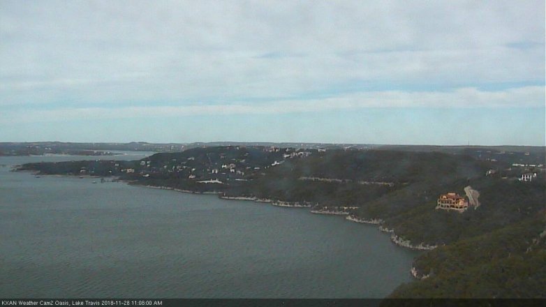 Lake Travis webcam, November 28, 2018 10:10 AM CT