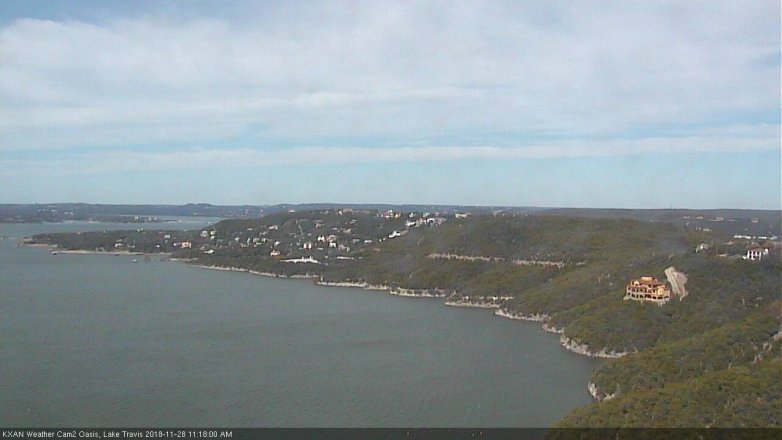 Lake Travis webcam, November 28, 2018 10:20 AM CT