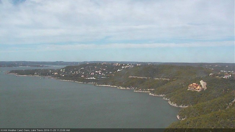 Lake Travis webcam, November 28, 2018 10:25 AM CT