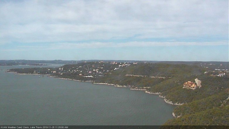 Lake Travis webcam, November 28, 2018 10:30 AM CT