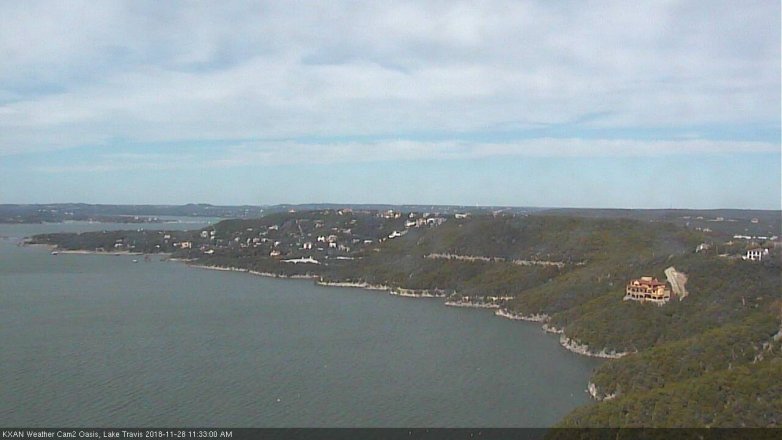 Lake Travis webcam, November 28, 2018 10:35 AM CT