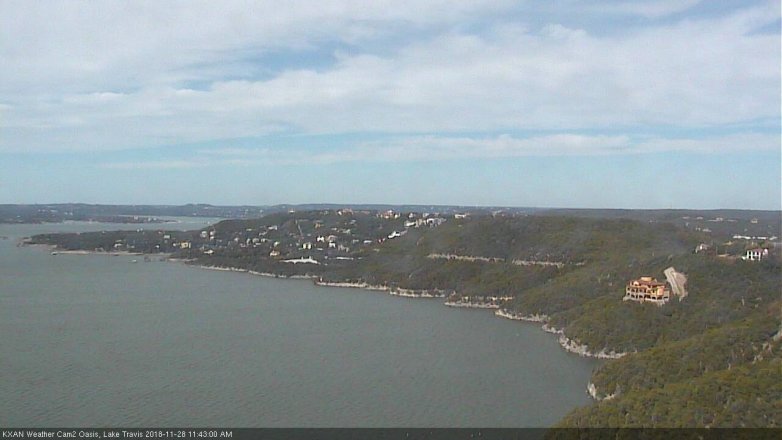 Lake Travis webcam, November 28, 2018 10:45 AM CT