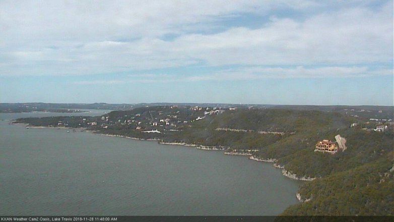 Lake Travis webcam, November 28, 2018 10:50 AM CT