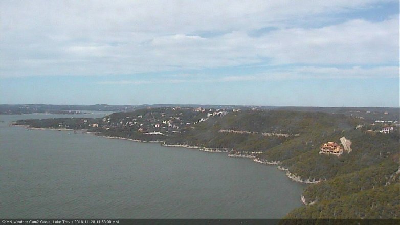 Lake Travis webcam, November 28, 2018 10:55 AM CT