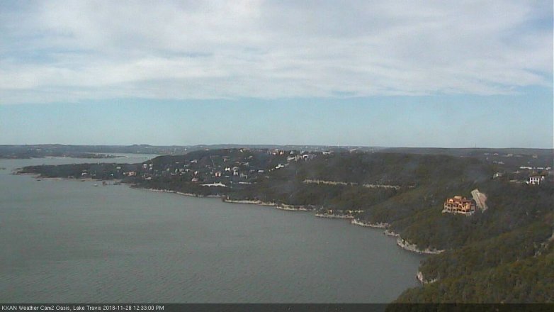 Lake Travis webcam, November 28, 2018 11:35 AM CT