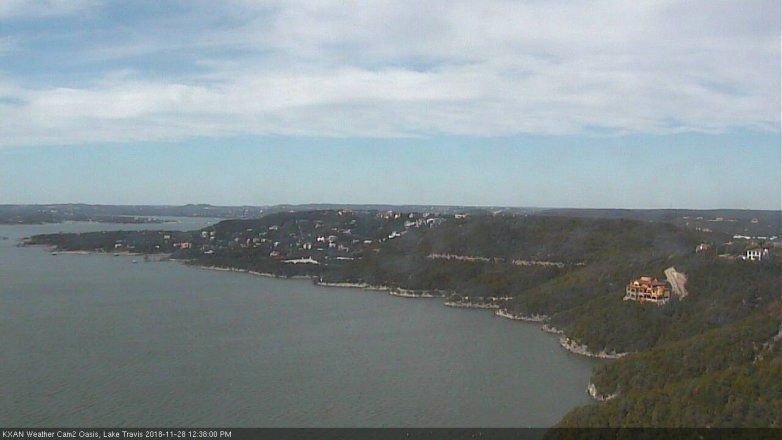 Lake Travis webcam, November 28, 2018 11:40 AM CT