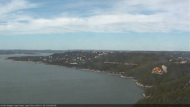 Lake Travis webcam, November 28, 2018 11:45 AM CT