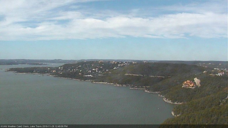 Lake Travis webcam, November 28, 2018 11:50 AM CT