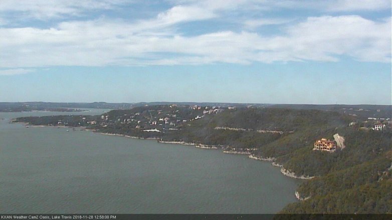 Lake Travis webcam, November 28, 2018 12:00 PM CT