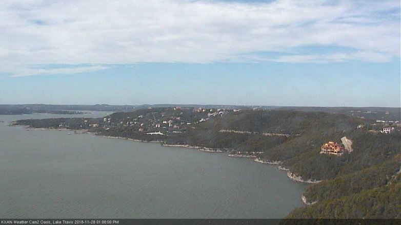 Lake Travis webcam, November 28, 2018 12:10 PM CT