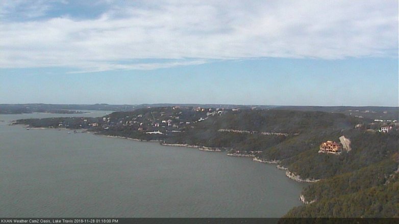 Lake Travis webcam, November 28, 2018 12:20 PM CT
