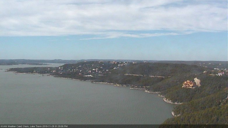 Lake Travis webcam, November 28, 2018 12:30 PM CT