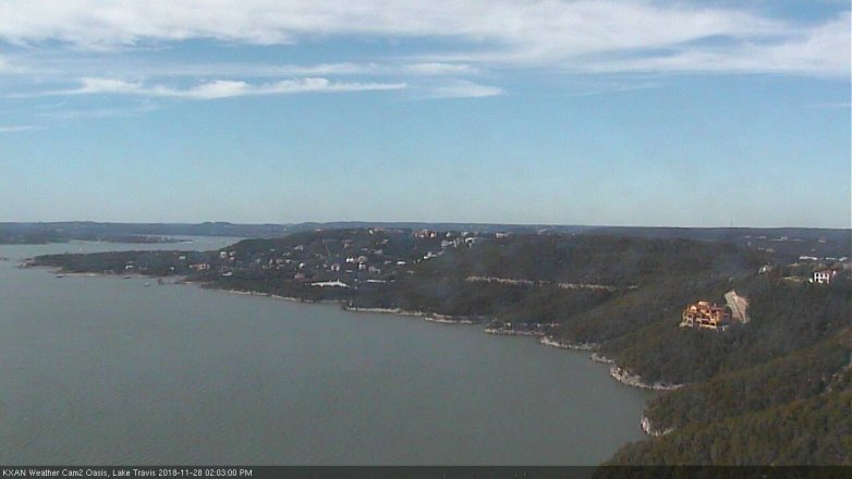 Lake Travis webcam, November 28, 2018 1:05 PM CT