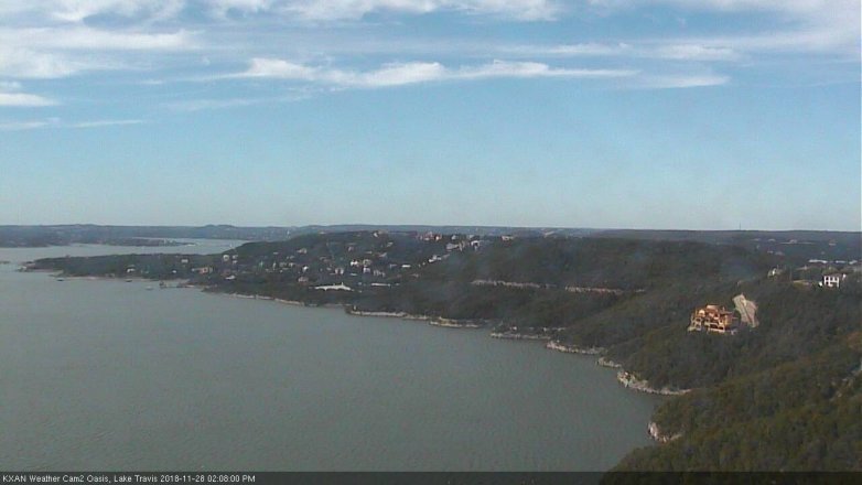 Lake Travis webcam, November 28, 2018 1:10 PM CT