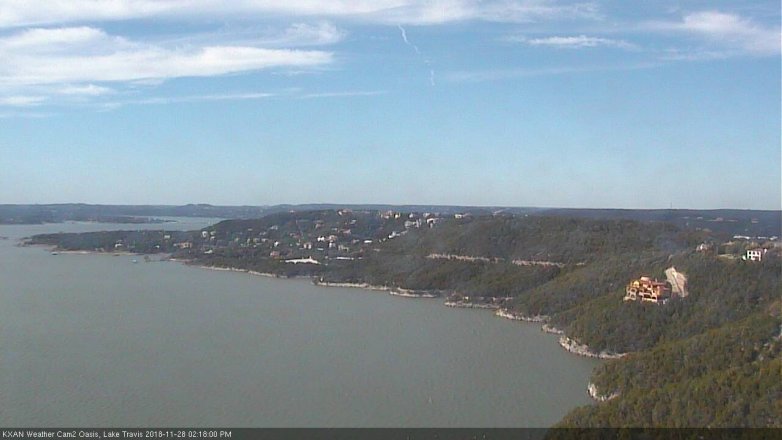 Lake Travis webcam, November 28, 2018 1:20 PM CT