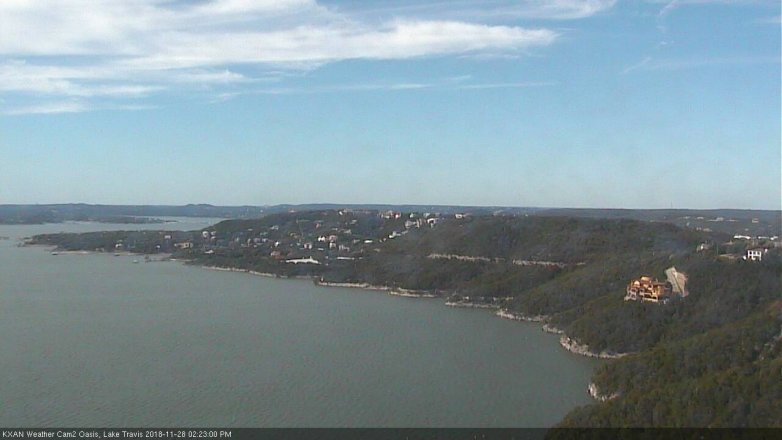 Lake Travis webcam, November 28, 2018 1:25 PM CT