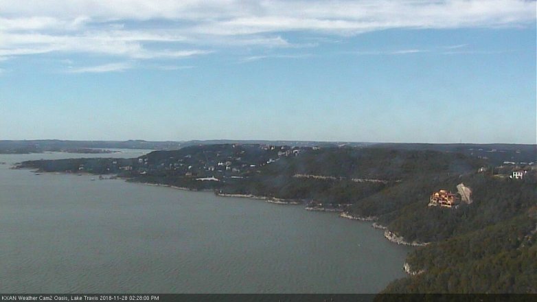 Lake Travis webcam, November 28, 2018 1:30 PM CT