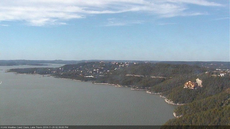 Lake Travis webcam, November 28, 2018 1:40 PM CT