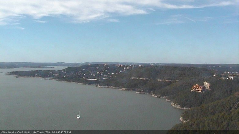 Lake Travis webcam, November 28, 2018 1:45 PM CT