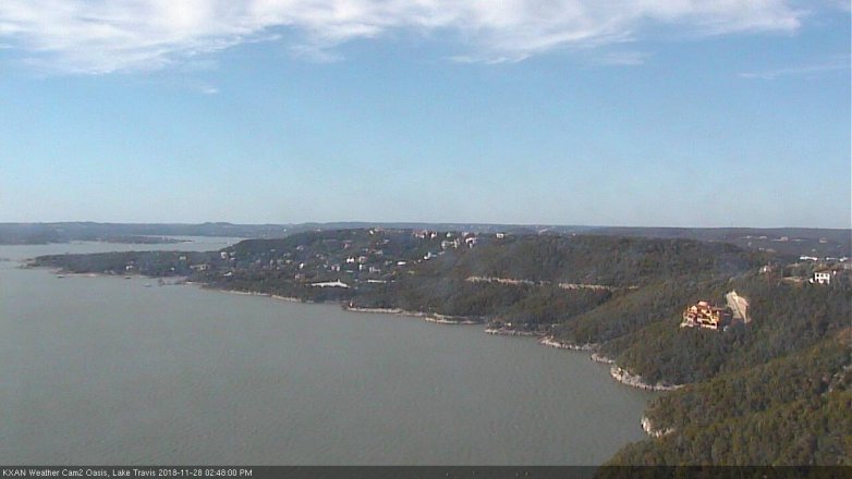 Lake Travis webcam, November 28, 2018 1:50 PM CT