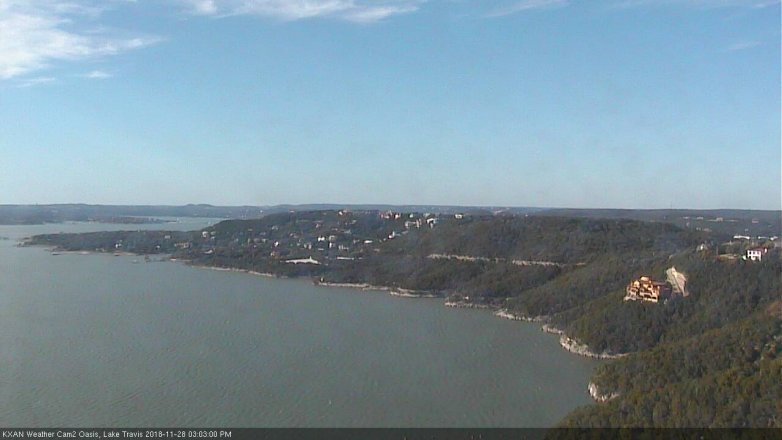 Lake Travis webcam, November 28, 2018 2:05 PM CT