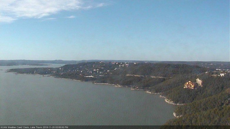 Lake Travis webcam, November 28, 2018 2:10 PM CT