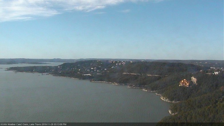 Lake Travis webcam, November 28, 2018 2:15 PM CT