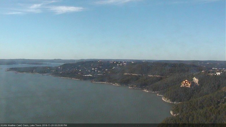 Lake Travis webcam, November 28, 2018 2:30 PM CT