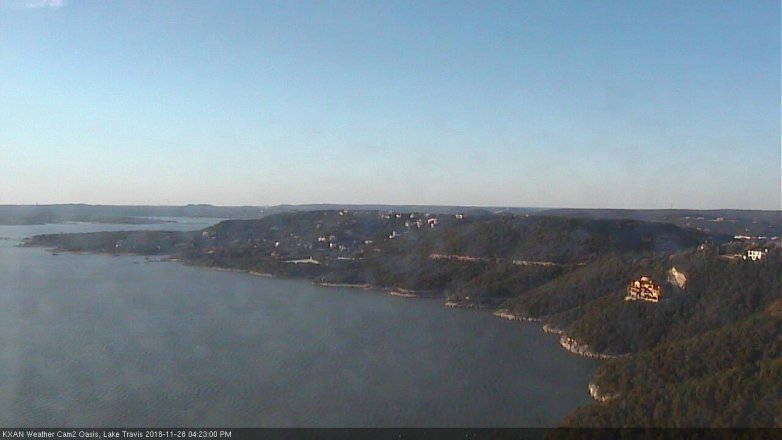 Lake Travis webcam, November 28, 2018 3:25 PM CT