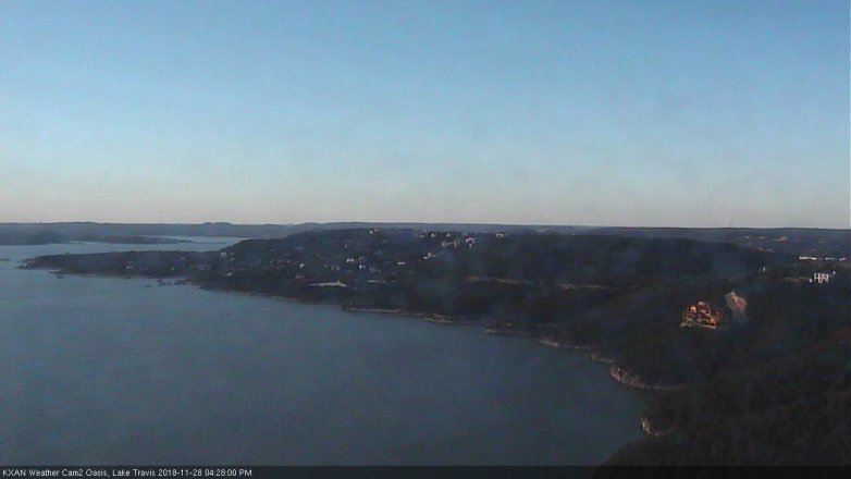 Lake Travis webcam, November 28, 2018 3:30 PM CT