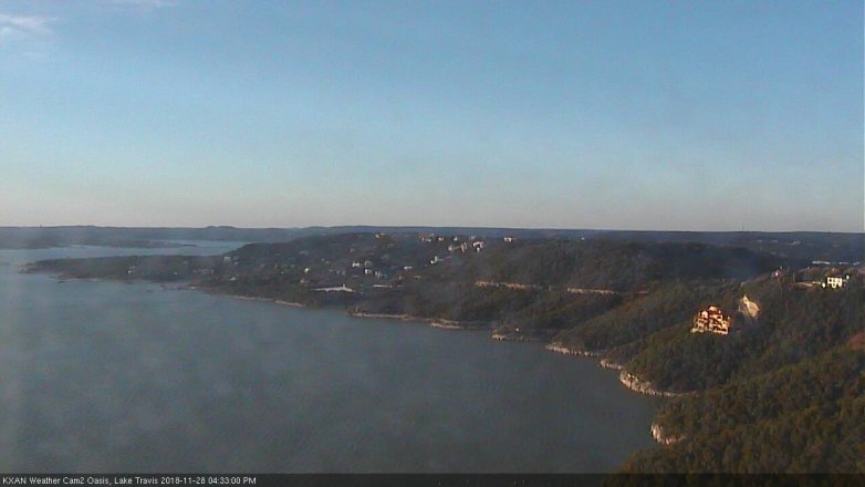 Lake Travis webcam, November 28, 2018 3:35 PM CT