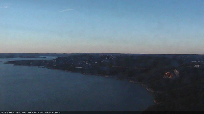 Lake Travis webcam, November 28, 2018 3:50 PM CT