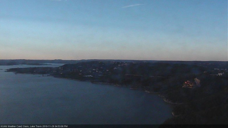 Lake Travis webcam, November 28, 2018 3:55 PM CT