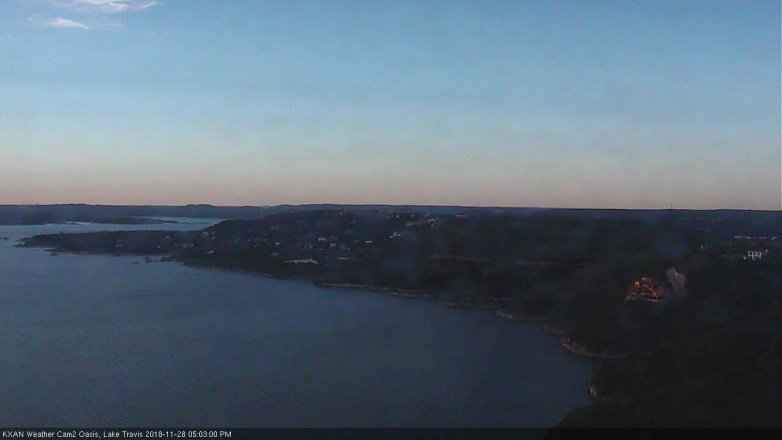 Lake Travis webcam, November 28, 2018 4:05 PM CT