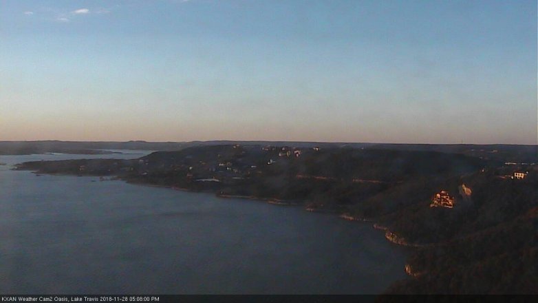 Lake Travis webcam, November 28, 2018 4:10 PM CT