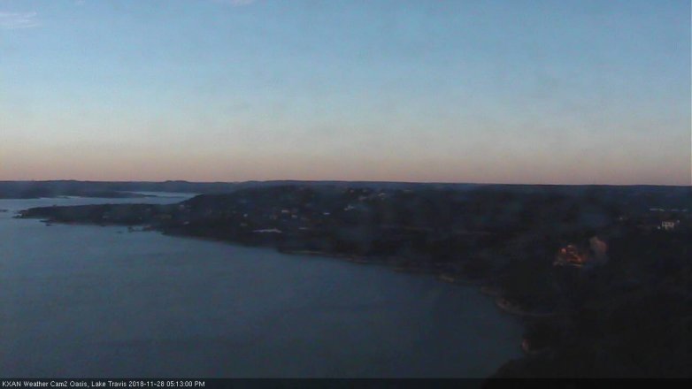 Lake Travis webcam, November 28, 2018 4:15 PM CT