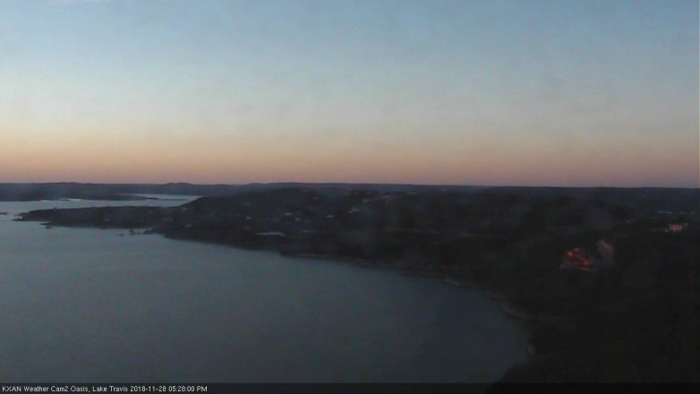 Lake Travis webcam, November 28, 2018 4:30 PM CT