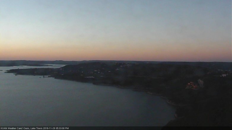 Lake Travis webcam, November 28, 2018 4:35 PM CT