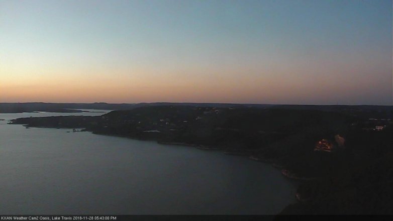 Lake Travis webcam, November 28, 2018 4:45 PM CT