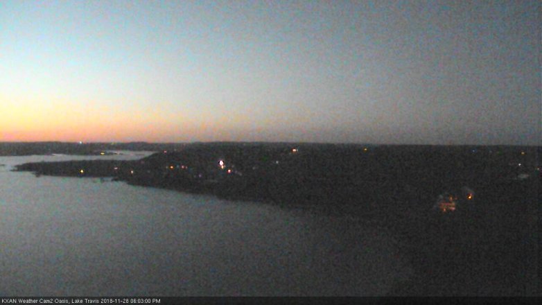 Lake Travis webcam, November 28, 2018 5:05 PM CT