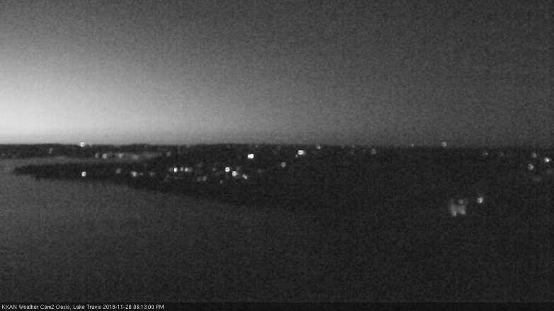Lake Travis webcam, November 28, 2018 5:15 PM CT