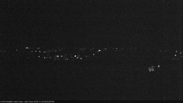 Lake Travis webcam, November 28, 2018 7:45 PM CT