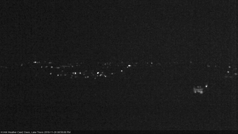 Lake Travis webcam, November 28, 2018 8:00 PM CT