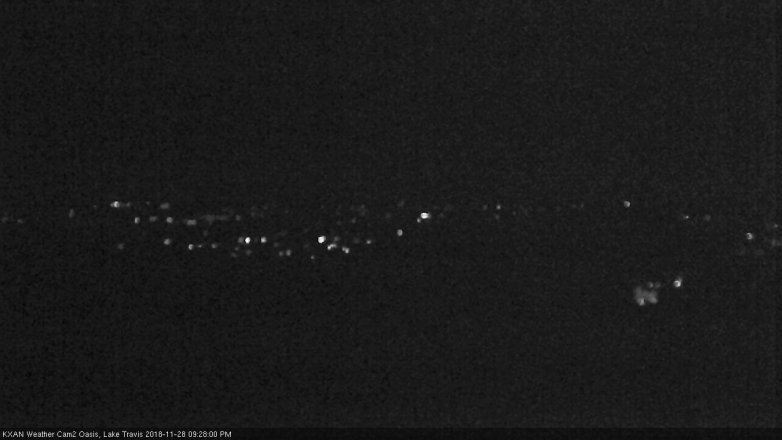 Lake Travis webcam, November 28, 2018 8:30 PM CT